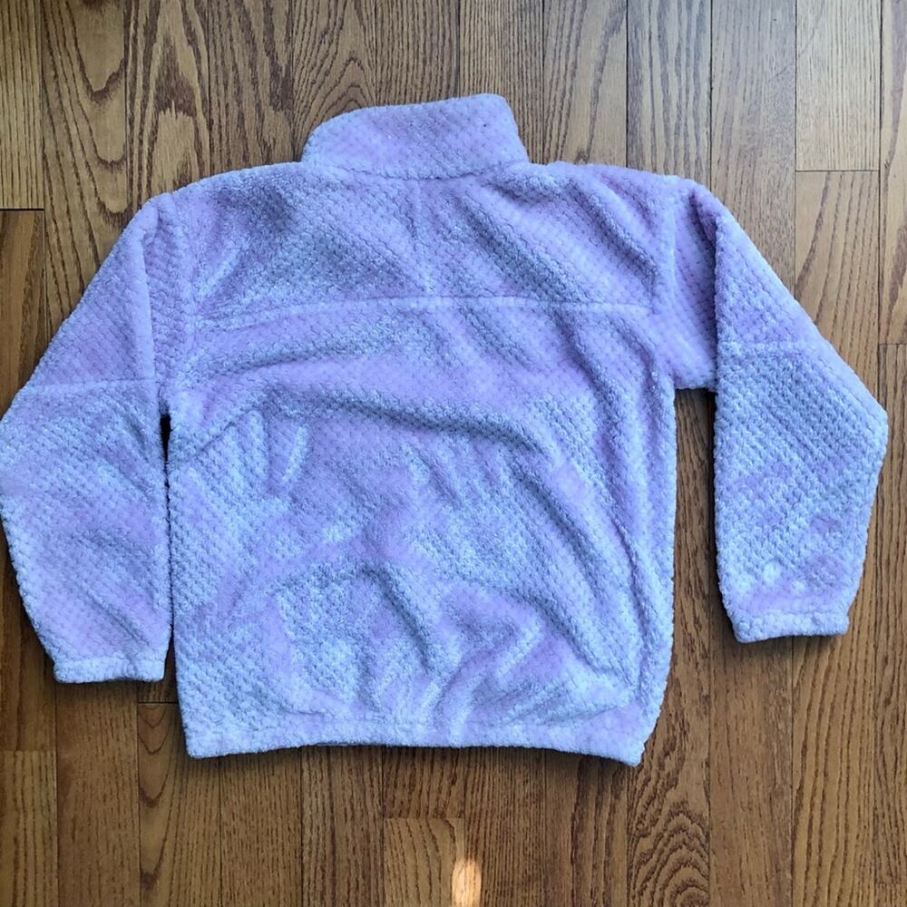 Columbia Fireside Sherpa Sweatshirt Sweater Lavender half zip Girl's Size XL - Picture 8 of 10